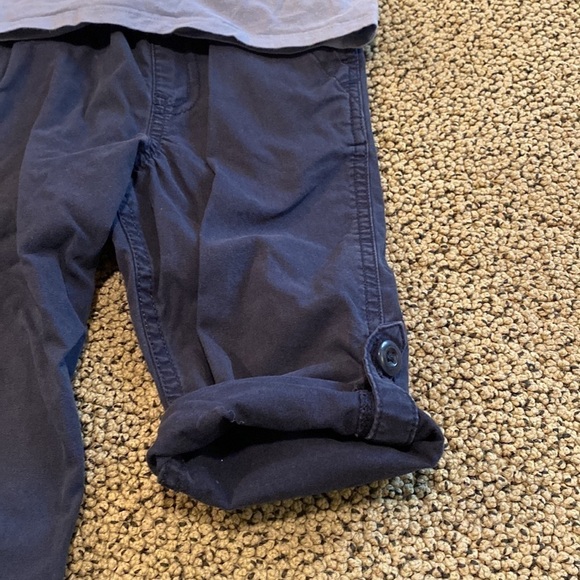 Children’s Place Short Sleeved Shirt & Roll Up Pants Size 3T- Like New - Picture 3 of 8